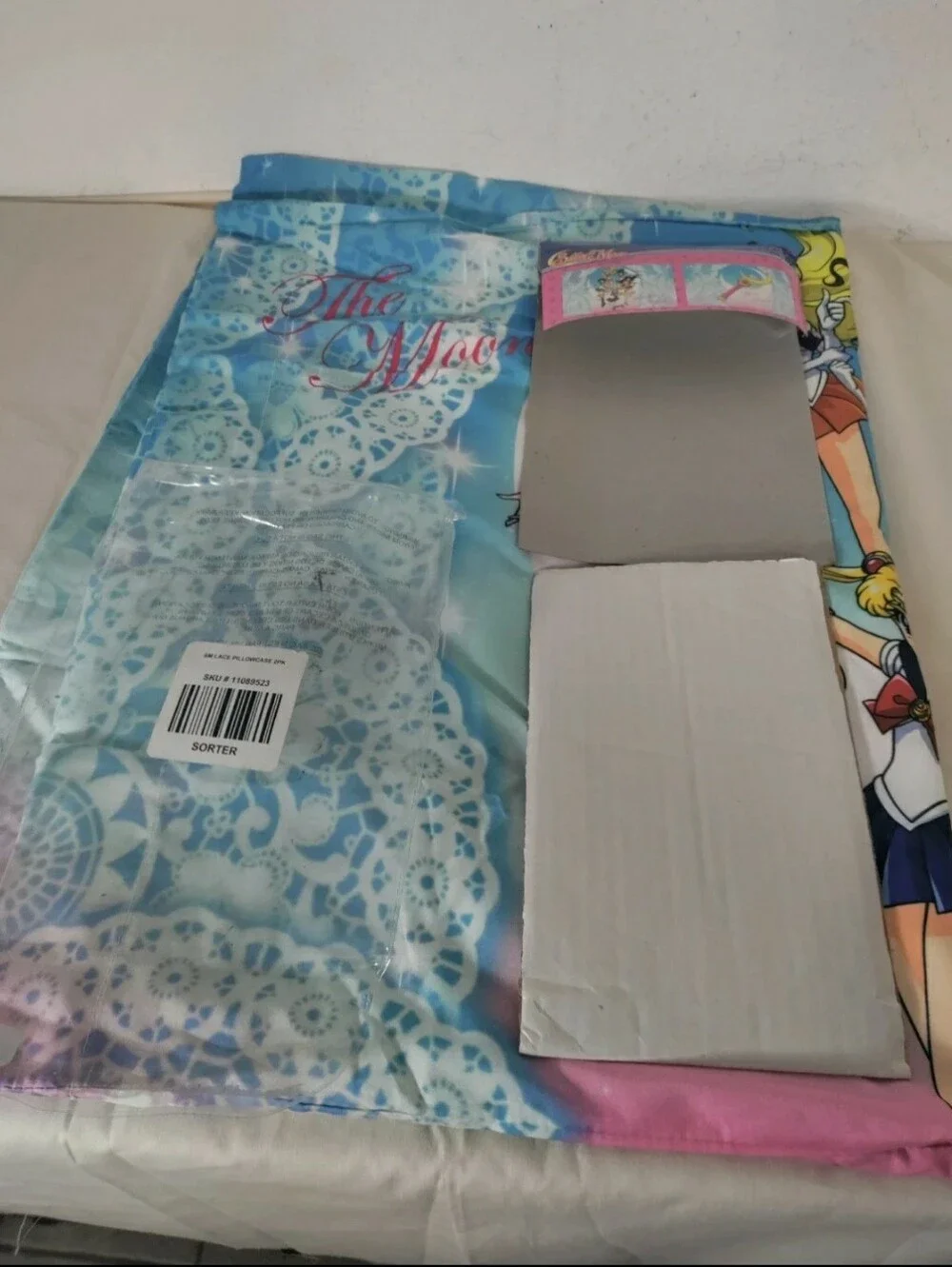 Sailor Moon Scouts Moon Stick Pillowcase Set 2017 90s-style anime New Open Box